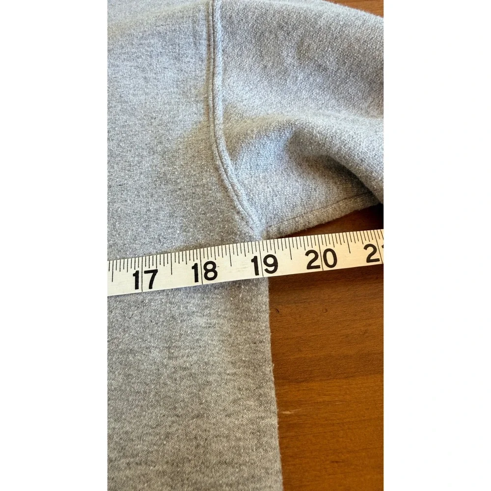 Walt Disney World Mickey Mouse 1971 Gray Cropped Raw Hem Sweatshirt Womens